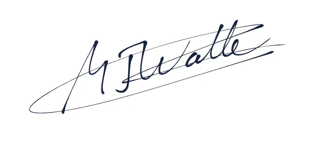 Signature of Mike Walters, Form3 Group Limited CEO