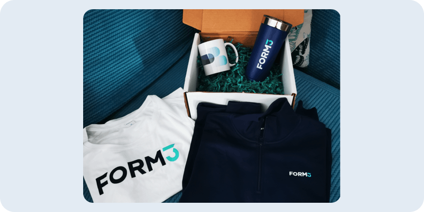 Form3 Swag - Tshirts, jumper, mug and coffee cup