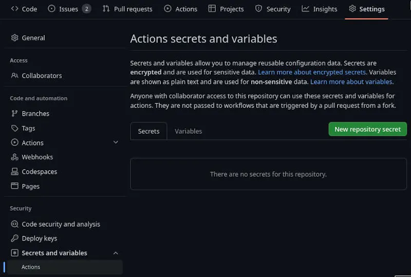 Secrets management in build and deployment pipelines